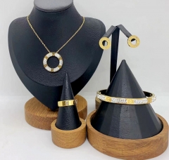 Stainless steel jewelry necklace bangle ring Earrings Wholesale
