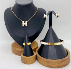 Stainless steel jewelry necklace bangle ring Earrings Wholesale