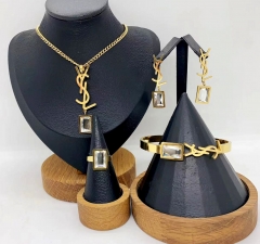 Stainless steel jewelry necklace bangle ring Earrings Wholesale