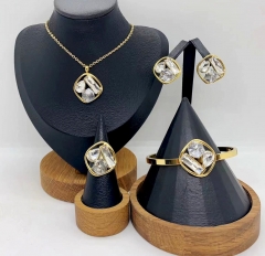 Stainless steel jewelry necklace bangle ring Earrings Wholesale