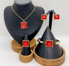 Stainless steel jewelry necklace bangle ring Earrings Wholesale