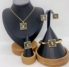 Stainless steel jewelry necklace bangle ring Earrings Wholesale