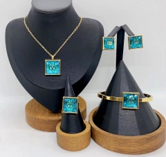 Stainless steel jewelry necklace bangle ring Earrings Wholesale