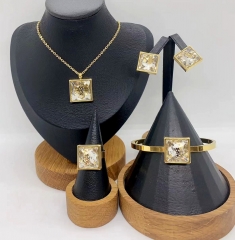 Stainless steel jewelry necklace bangle ring Earrings Wholesale