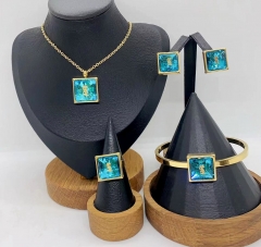 Stainless steel jewelry necklace bangle ring Earrings Wholesale