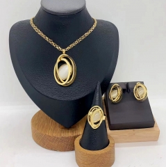 Stainless steel jewelry necklace ring Earrings Wholesale