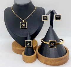 Stainless steel jewelry necklace bangle ring Earrings Wholesale