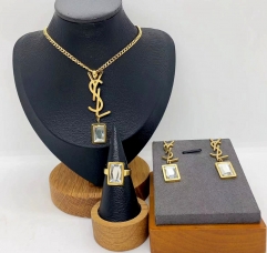 Stainless steel jewelry necklace ring Earrings Wholesale
