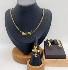 Stainless steel jewelry necklace ring Earrings Wholesale