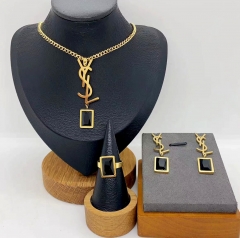 Stainless steel jewelry necklace ring Earrings Wholesale