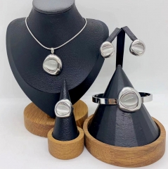 Stainless steel jewelry necklace bangle ring Earrings Wholesale