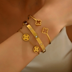 Wholesale stainless steel bracelet/bangles sets for women