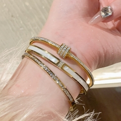 Wholesale stainless steel bracelet/bangles sets for women