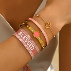 Wholesale stainless steel bracelet/bangles sets for women