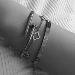 Wholesale stainless steel bracelet/bangles sets for women