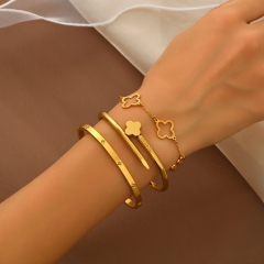 Wholesale stainless steel bracelet/bangles sets for women