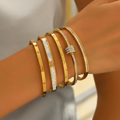 Wholesale stainless steel bracelet/bangles sets for women