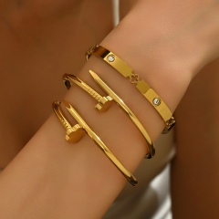 Wholesale stainless steel bracelet/bangles sets for women