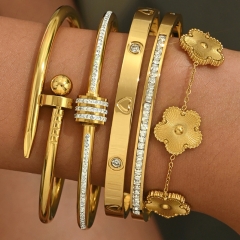 Wholesale stainless steel bracelet/bangles sets for women