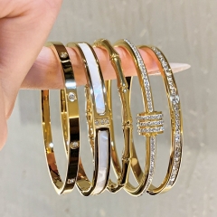 Wholesale stainless steel bracelet/bangles sets for women