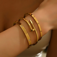 Wholesale stainless steel bracelet/bangles sets for women
