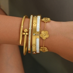 Wholesale stainless steel bracelet/bangles sets for women