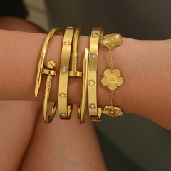 Wholesale stainless steel bracelet/bangles sets for women