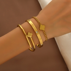 Wholesale stainless steel bracelet/bangles sets for women