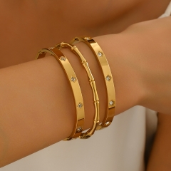 Wholesale stainless steel bracelet/bangles sets for women