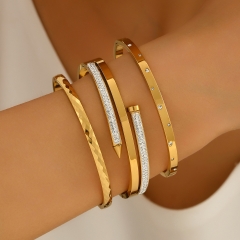 Wholesale stainless steel bracelet/bangles sets for women