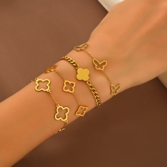 Wholesale stainless steel bracelet/bangles sets for women
