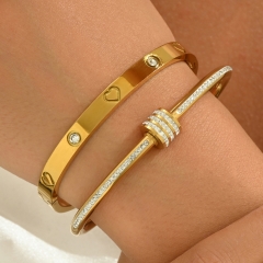 Wholesale stainless steel bracelet/bangles sets for women