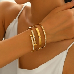 Wholesale stainless steel bracelet/bangles sets for women