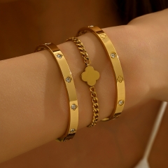 Wholesale stainless steel bracelet/bangles sets for women