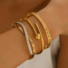 Wholesale stainless steel bracelet/bangles sets for women