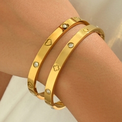 Wholesale stainless steel bracelet/bangles sets for women