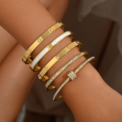 Wholesale stainless steel bracelet/bangles sets for women