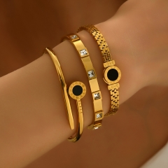 Wholesale stainless steel bracelet/bangles sets for women