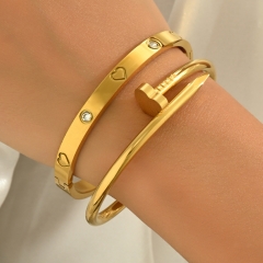 Wholesale stainless steel bracelet/bangles sets for women