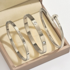 Wholesale stainless steel bracelet/bangles sets for women