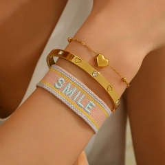 Wholesale stainless steel bracelet/bangles sets for women