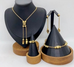 Stainless steel jewelry necklace Earrings Bracelet ring Wholesale