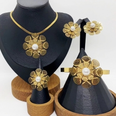 Stainless steel jewelry necklace Earrings Bracelet ring Wholesale