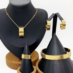 Stainless steel jewelry necklace Earrings ring Wholesale