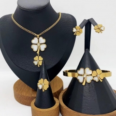 Stainless steel jewelry necklace Earrings ring Wholesale