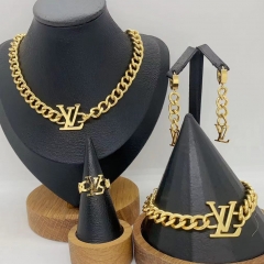 Stainless steel jewelry necklace Earrings ring Wholesale