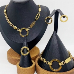 Stainless steel jewelry necklace Earrings ring Wholesale