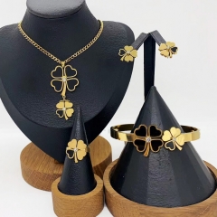 Stainless steel jewelry necklace Earrings ring Wholesale