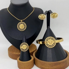 Stainless steel jewelry necklace Earrings ring Wholesale