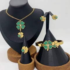 Stainless steel jewelry necklace Earrings ring Wholesale